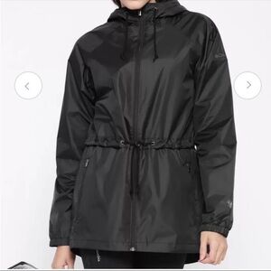 Women's Columbia Black Hooded Rain Jacket